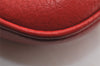 Authentic PRADA DAINO TREND Leather Nappa Chain Shoulder Bag BR0167 Red 2240J