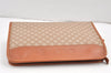 Authentic CELINE Macadam Blason Pattern Clutch Hand Bag PVC Leather Beige 2241K