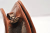 Authentic CELINE Macadam Blason Pattern Clutch Hand Bag PVC Leather Beige 2241K