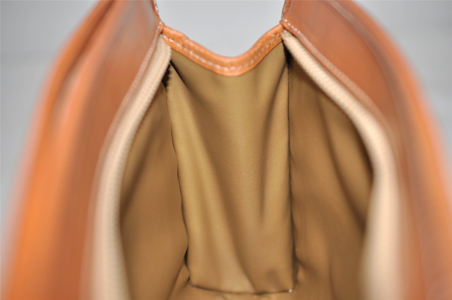 Authentic CELINE Macadam Blason Pattern Clutch Hand Bag PVC Leather Beige 2241K