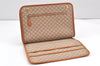 Authentic CELINE Macadam Blason Pattern Clutch Hand Bag PVC Leather Beige 2241K