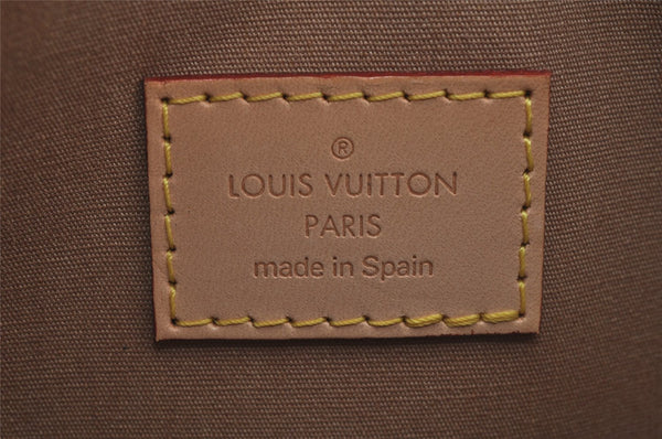 Authentic Louis Vuitton Vernis Mallory Square Shoulder Bag Beige M91197 LV 2242J