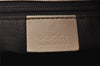 Authentic GUCCI Vintage Shoulder Tote Bag GG Canvas Leather 31244 Beige 2245I