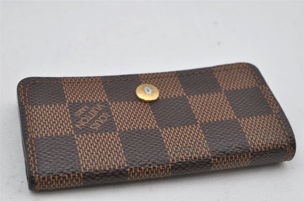 Authentic Louis Vuitton Damier Multicles 4 Key Case Holder N62631 LV 2246J