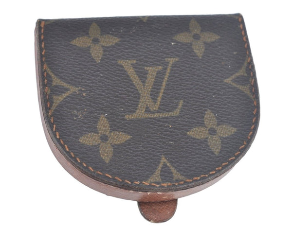 Authentic Louis Vuitton Monogram Porte Monnaie Cuvette M61960 Coin Purse 2247J