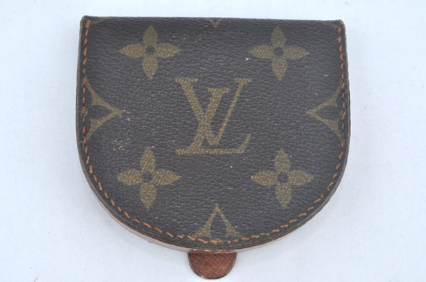 Authentic Louis Vuitton Monogram Porte Monnaie Cuvette M61960 Coin Purse 2247J