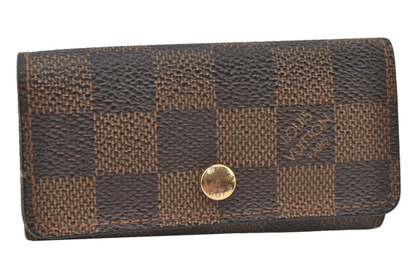 Authentic Louis Vuitton Damier Multicles 4 Key Case Holder N62631 LV 2248J
