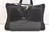 Authentic GUCCI Vintage Briefcase Business Bag Nylon Enamel Black 2248K