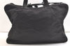 Authentic GUCCI Vintage Briefcase Business Bag Nylon Enamel Black 2248K