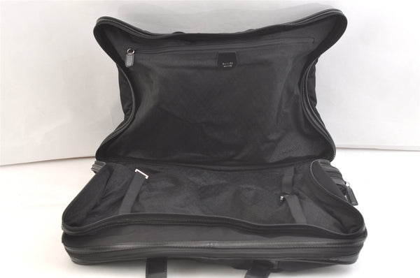 Authentic GUCCI Vintage Briefcase Business Bag Nylon Enamel Black 2248K