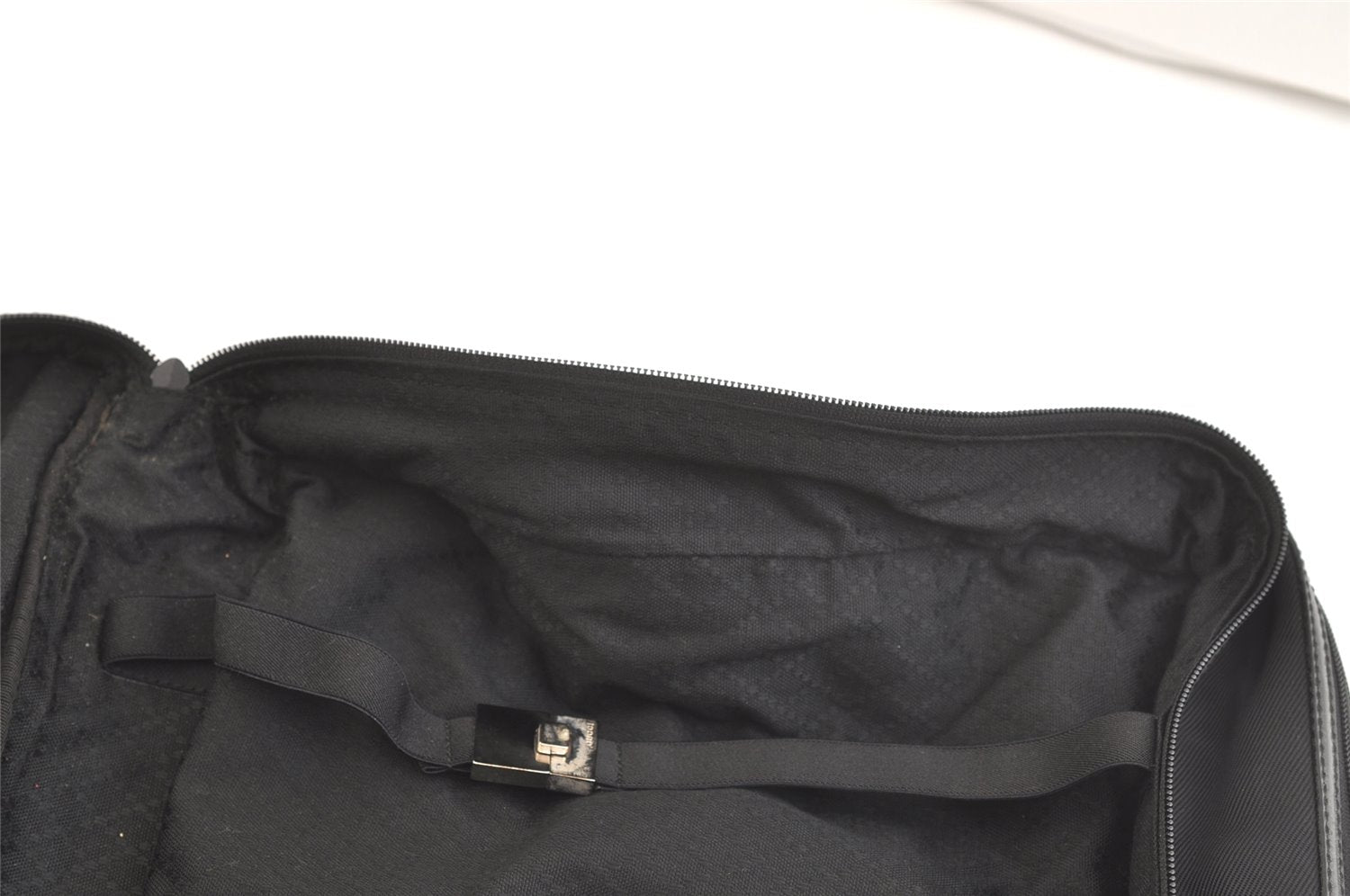 Authentic GUCCI Vintage Briefcase Business Bag Nylon Enamel Black 2248K