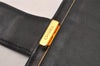 Authentic CHANEL Vintage Caviar Skin CoCo Mark Long Wallet Purse Black 2251I