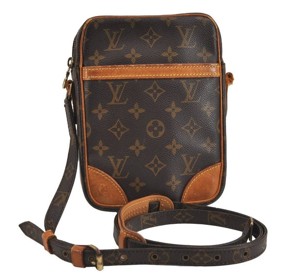 Authentic Louis Vuitton Monogram Danube Shoulder Cross Bag M45266 Junk 2251J