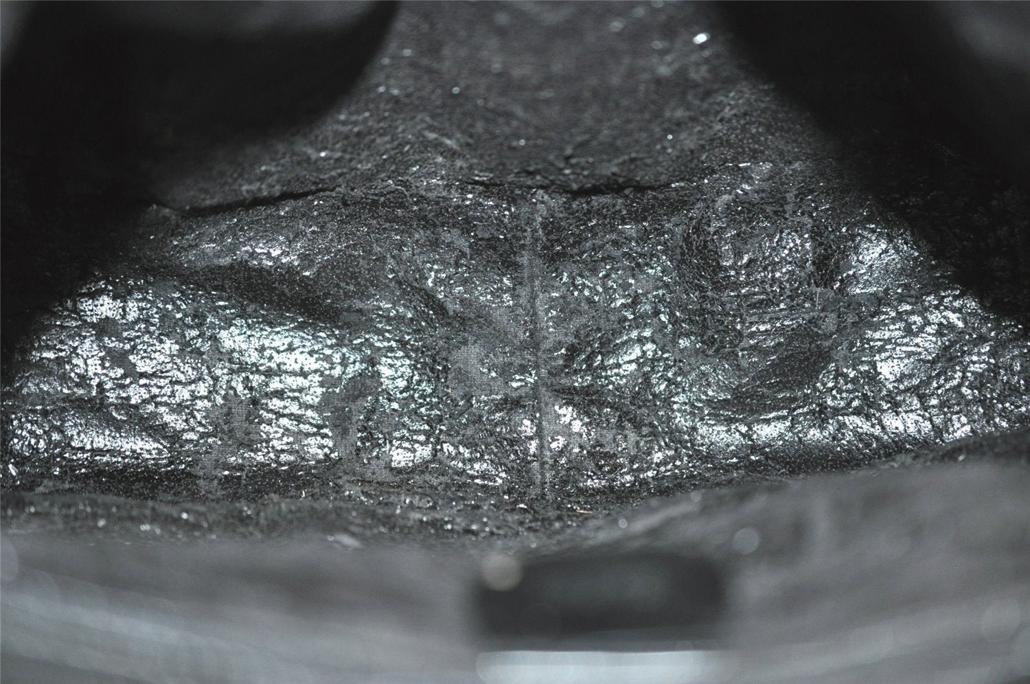 Authentic GUCCI Interlocking G 2Way Shoulder Hand Bag Enamel Black Junk 2252I