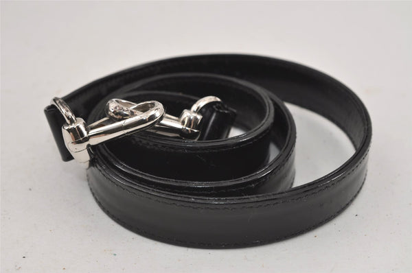 Authentic GUCCI Interlocking G 2Way Shoulder Hand Bag Enamel Black Junk 2252I