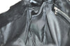 Authentic FENDI Vintage Shoulder Bag Purse Unborn Calf Leather Black 2253I