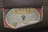 Authentic GUCCI Web Sherry Line Shoulder Tote Bag GG PVC Leather Brown 2253J