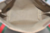 Authentic GUCCI Web Sherry Line Shoulder Tote Bag GG PVC Leather Brown 2253J