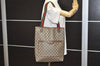 Authentic GUCCI Web Sherry Line Shoulder Tote Bag GG PVC Leather Brown 2253J