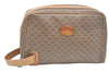 Authentic GUCCI Micro GG PVC Leather Clutch Hand Bag Purse Brown Junk 2256J