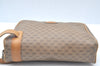 Authentic GUCCI Micro GG PVC Leather Clutch Hand Bag Purse Brown Junk 2256J
