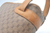 Authentic GUCCI Micro GG PVC Leather Clutch Hand Bag Purse Brown Junk 2256J