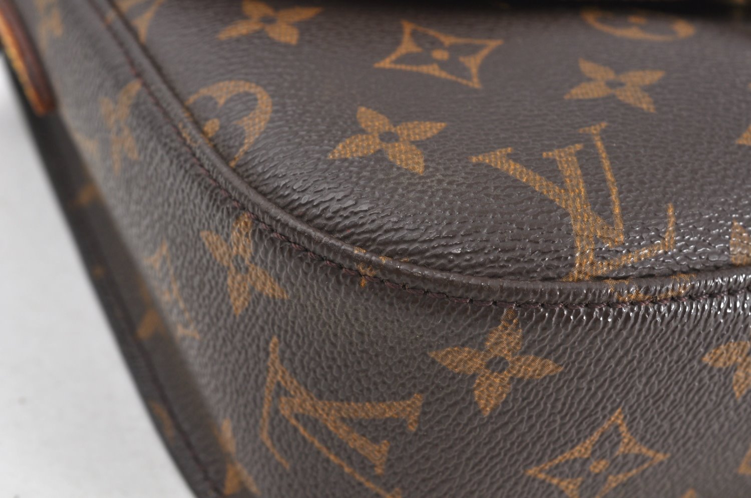 Authentic Louis Vuitton Monogram Saint Cloud GM M51242 Shoulder Bag Junk 2257J