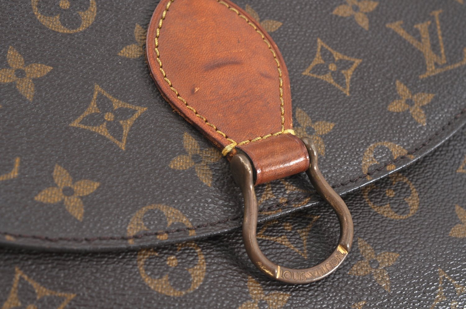Authentic Louis Vuitton Monogram Saint Cloud GM M51242 Shoulder Bag Junk 2257J