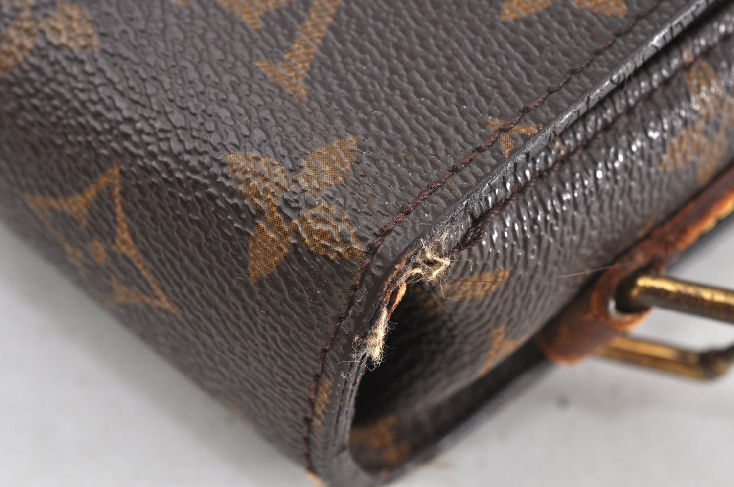 Authentic Louis Vuitton Monogram Saint Cloud GM M51242 Shoulder Bag Junk 2257J