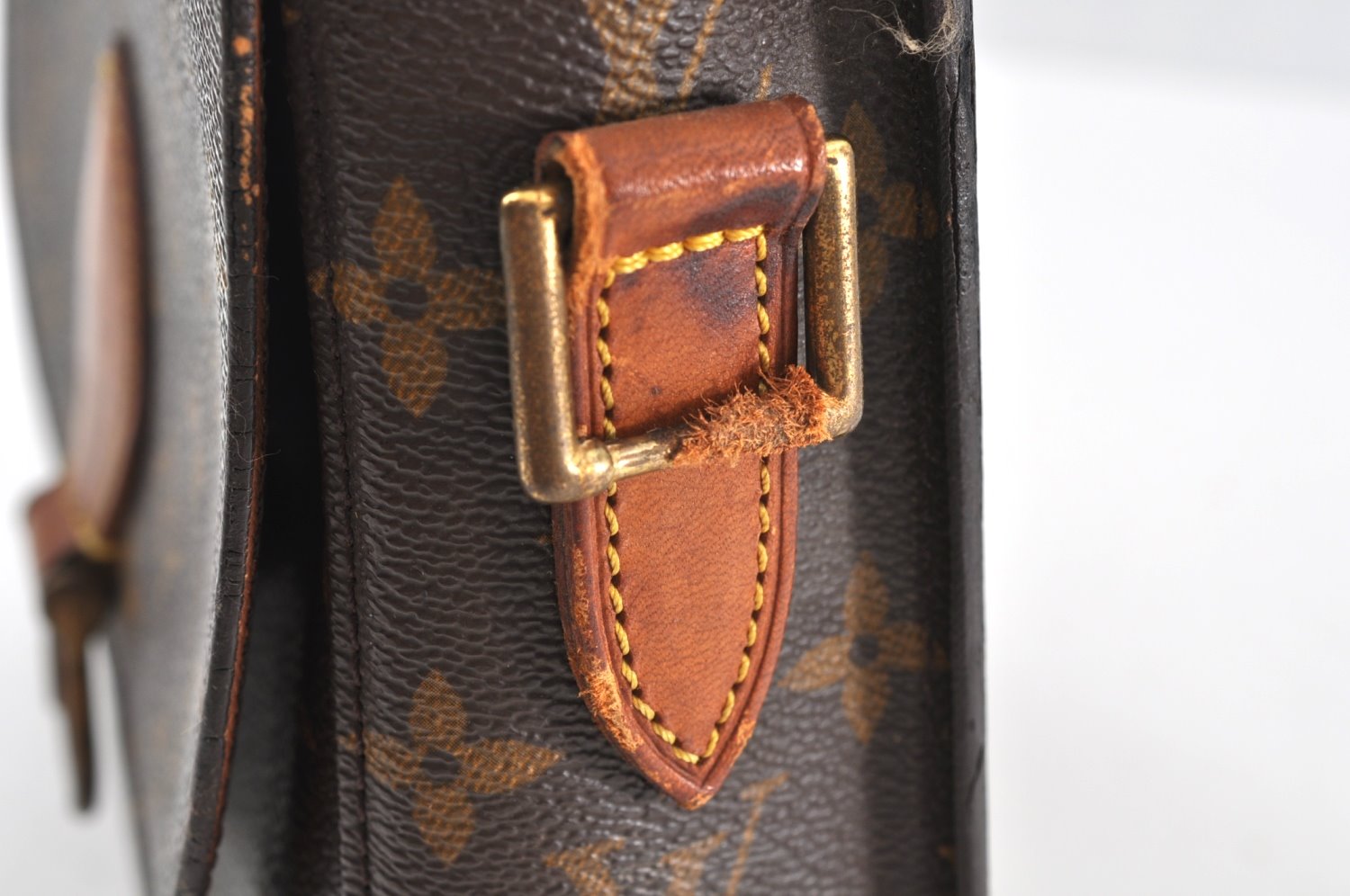 Authentic Louis Vuitton Monogram Saint Cloud GM M51242 Shoulder Bag Junk 2257J