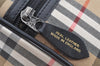 Authentic Burberrys Nova Check Canvas Leather Hand Boston Bag Beige 2259K