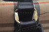 Authentic Burberrys Nova Check Canvas Leather Hand Boston Bag Beige 2259K
