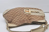 Auth GUCCI Sherry Line Horsebit Shoulder Bag Canvas Leather 137386 Brown 2260J