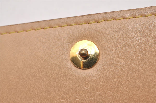 Auth Louis Vuitton Monogram Multicolor Portefeuille Alexandra Wallet White 2261I