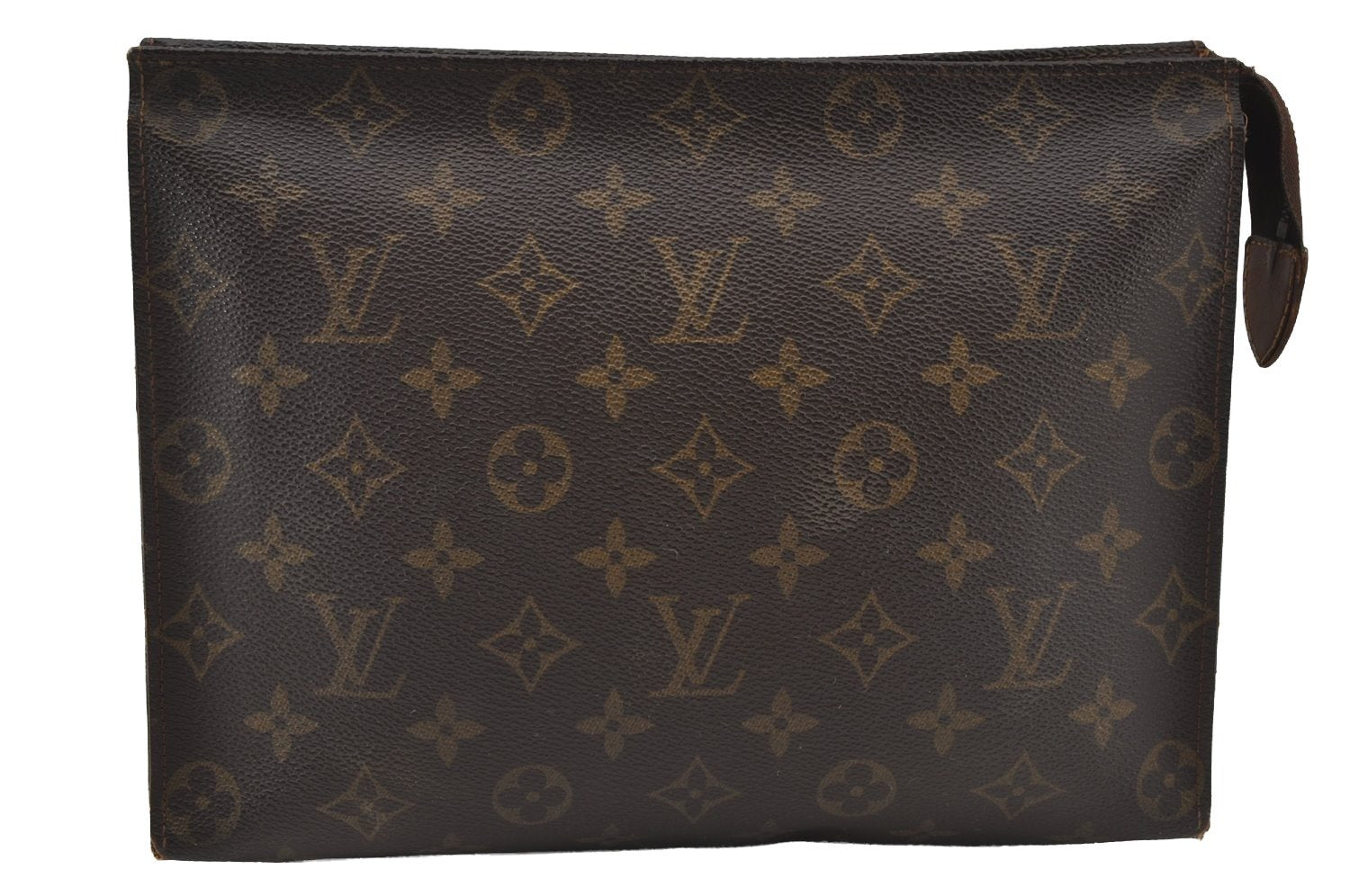 Auth Louis Vuitton Monogram Poche Toilette 26 Cosmetics Pouch Old Model LV 2261J