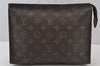 Auth Louis Vuitton Monogram Poche Toilette 26 Cosmetics Pouch Old Model LV 2261J