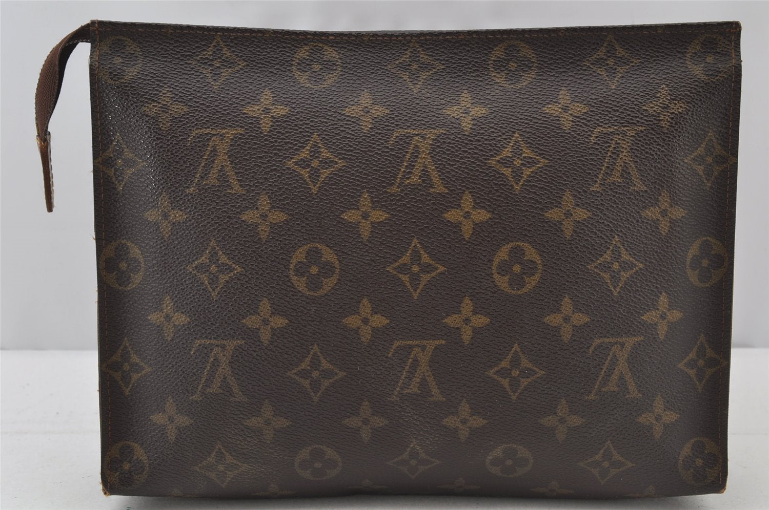 Auth Louis Vuitton Monogram Poche Toilette 26 Cosmetics Pouch Old Model LV 2261J