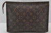Auth Louis Vuitton Monogram Poche Toilette 26 Cosmetics Pouch Old Model LV 2261J