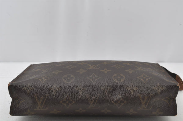 Auth Louis Vuitton Monogram Poche Toilette 26 Cosmetics Pouch Old Model LV 2261J