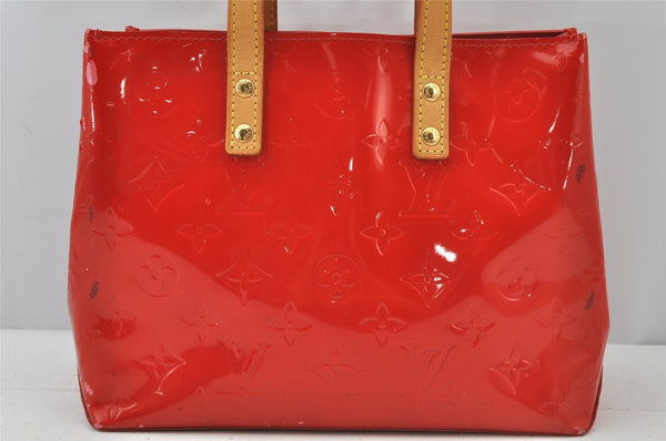 Authentic Louis Vuitton Vernis Reade PM Hand Bag Red M91088 LV 2262J