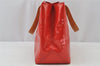 Authentic Louis Vuitton Vernis Reade PM Hand Bag Red M91088 LV 2262J