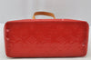 Authentic Louis Vuitton Vernis Reade PM Hand Bag Red M91088 LV 2262J