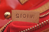 Authentic Louis Vuitton Vernis Reade PM Hand Bag Red M91088 LV 2262J