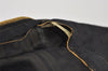 Authentic FENDI Vintage Zucca Travel Boston Bag Nylon Leather Brown Black 2264I