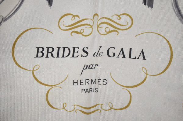 Authentic HERMES Carre 90 Scarf "BRIDES de GALA par" Silk Pink 2264J