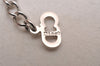 Authentic Christian Dior Trotter No.2 Silver Tone Pendant Necklace CD Box 2265J