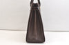 Authentic Burberrys Vintage Leather Hand Bag Purse Brown 2265K