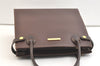 Authentic Burberrys Vintage Leather Hand Bag Purse Brown 2265K