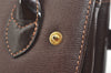 Authentic Burberrys Vintage Leather Hand Bag Purse Brown 2265K