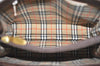 Authentic Burberrys Vintage Leather Hand Bag Purse Brown 2265K